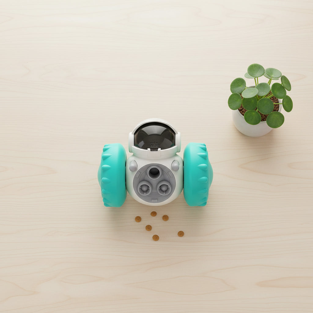Juguete Interactivo Dispensador de Comida para Perros | Robot Anti-Ansiedad